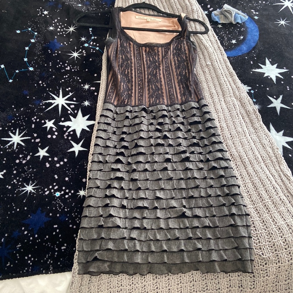 Lace and ruffle dress